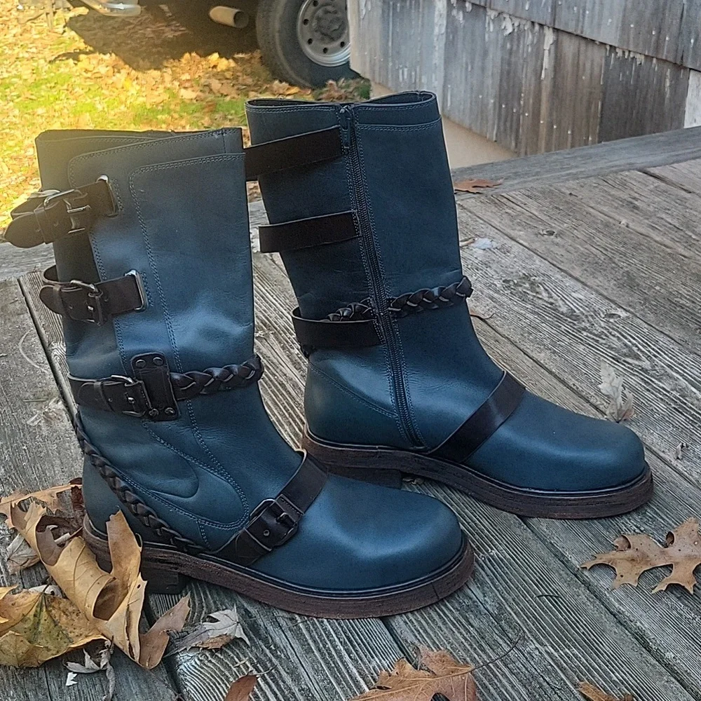 Free People Billie Buckle Moto Boot
